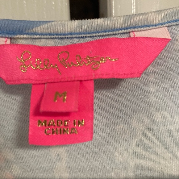 Lilly Pulitzer Dress Jessalynne Wrap Romper Blue Peri Lapis Lanterns Medium - Picture 5 of 16